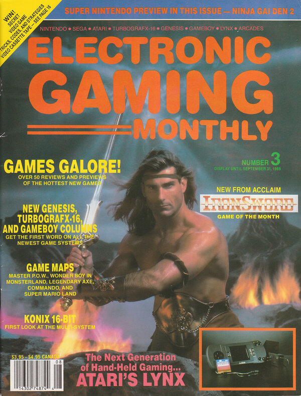 Electronic Gaming Monthly Issue 3 (Sep October 1989) cover